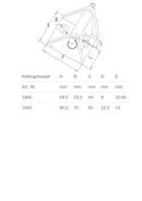 Kettingstopper Rvs 316
