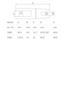 Ankerketting-verbinder / wartel RVS