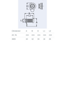 Cilinder slot Rvs 304