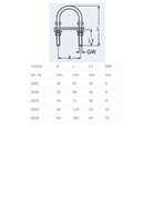 U bout RVS 316 5x67mm