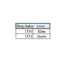 Dreghaak / anker RVS 316