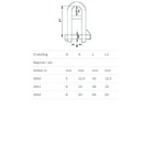 D-Sluiting bajonet met pin RVS316